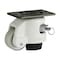 Foot Master Leveling Caster, 75 mm Nylon Wheel, 95x95 mm Plate, Swivel, 800 kg Cap, PU Foot Pad, Black GD-100-F-NYN-CUR-FBL - alternate 2